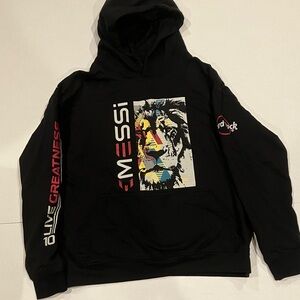 Messi X Hard Rock Youth Lion Hoodie In Black XL